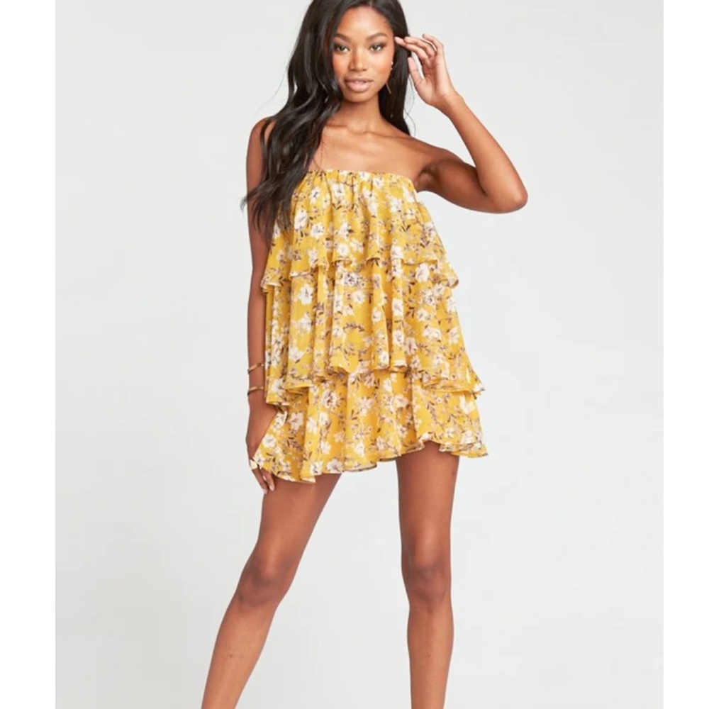 Show Me Your MuMu Yellow Floral Blouse